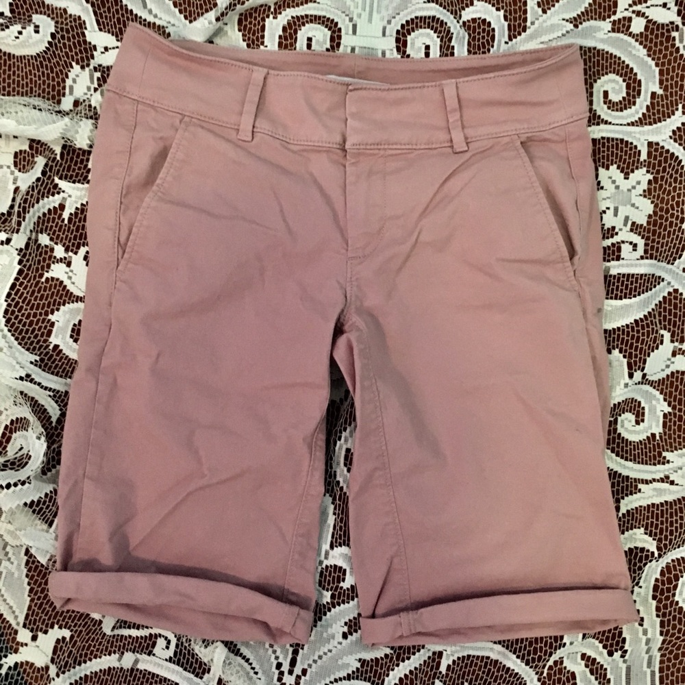 •LOFT• loft pink bermuda shorts